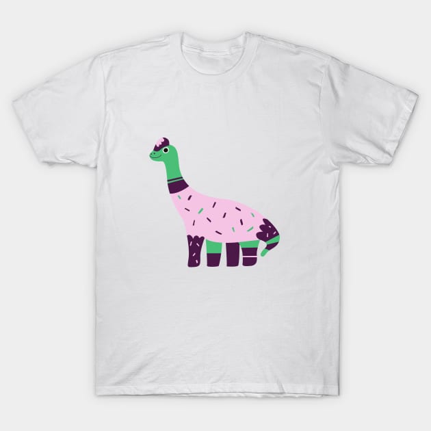 Cartoon Brachiosaurus T-Shirt by FunnyMoonCosmic